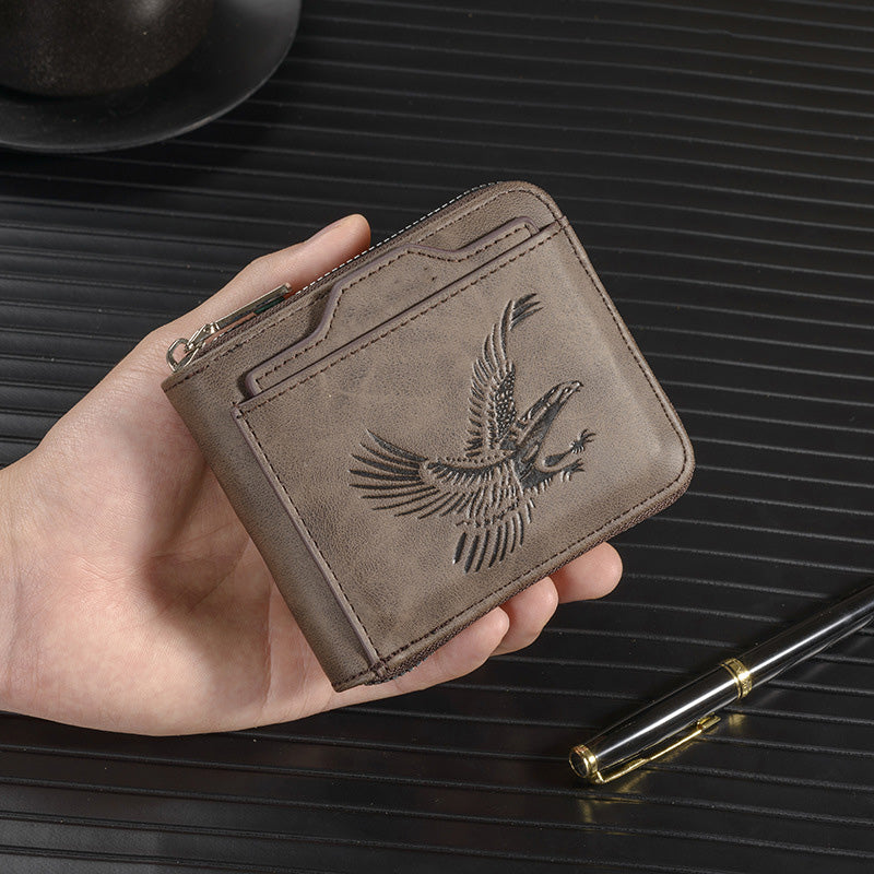 Shawn – Luxury Wallet with Eagle Embossing
