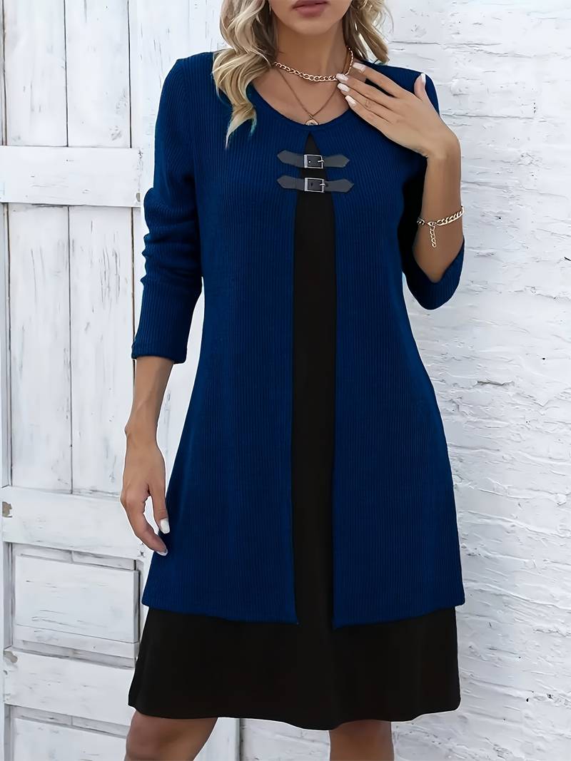 Shirahoshi - Fall and Winter Suit with Round Neckline Two-Piece
