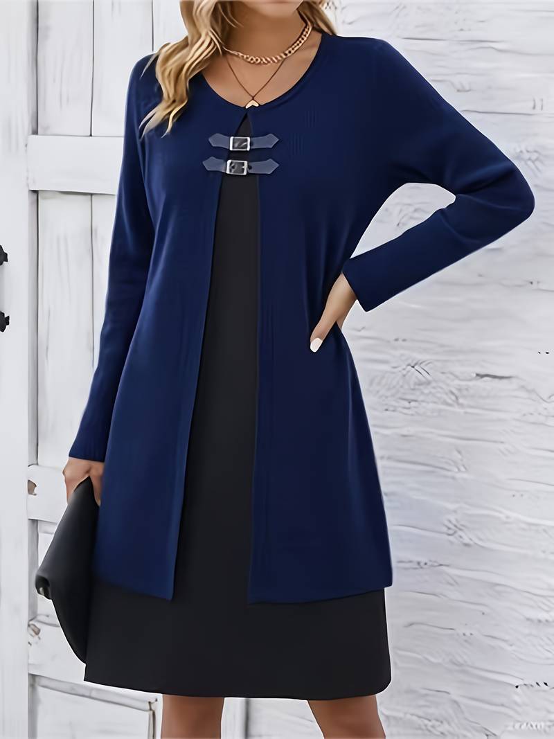 Shirahoshi - Fall and Winter Suit with Round Neckline Two-Piece