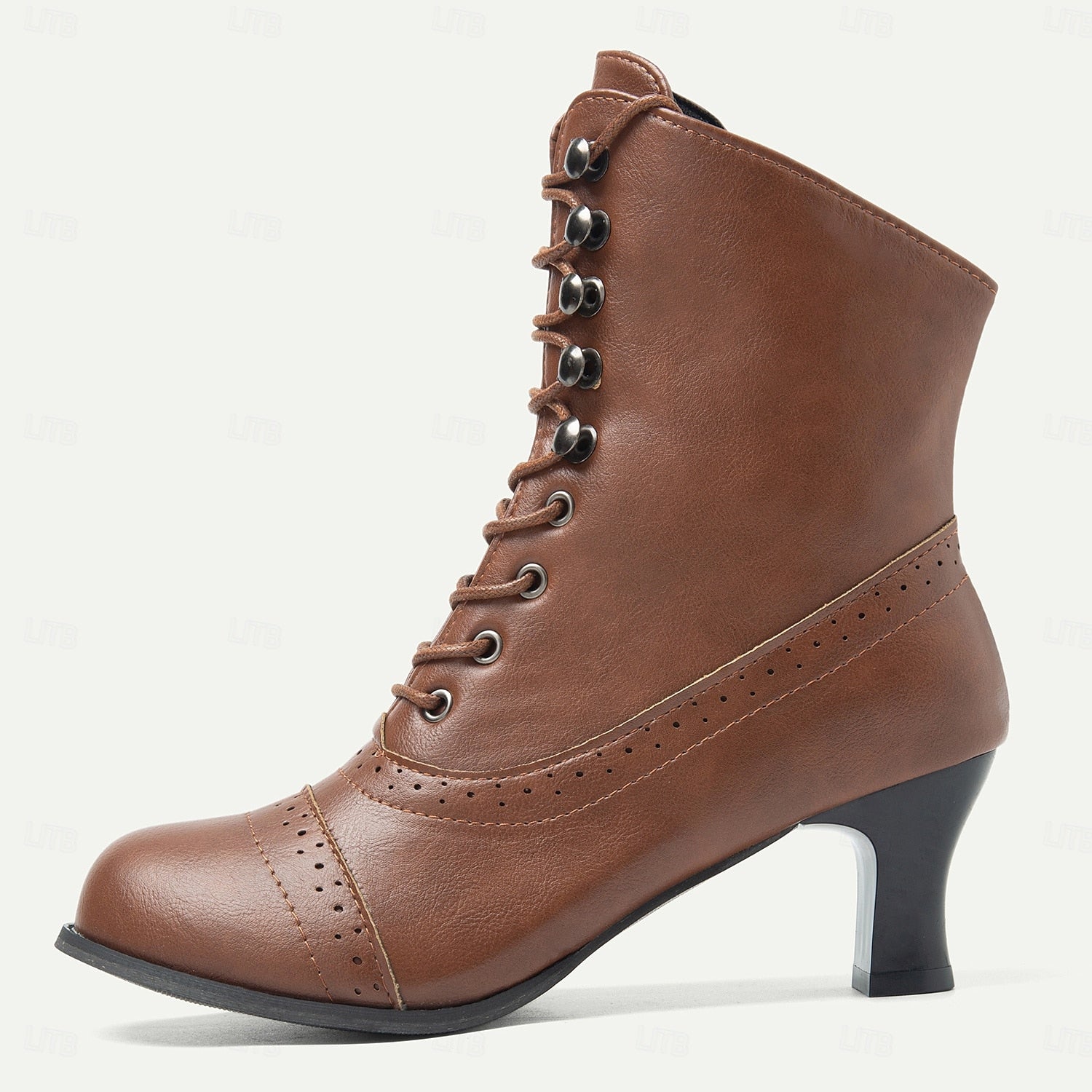 Shlomit - Classic Boot with Thick Heel and Mid-Calf Length