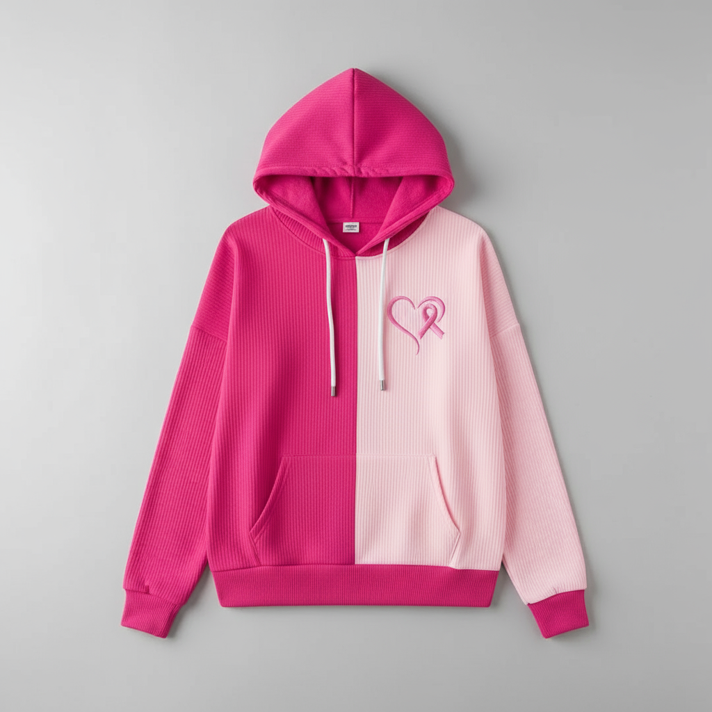 Silveta – Casual Hoodie with Heart and Long Sleeves