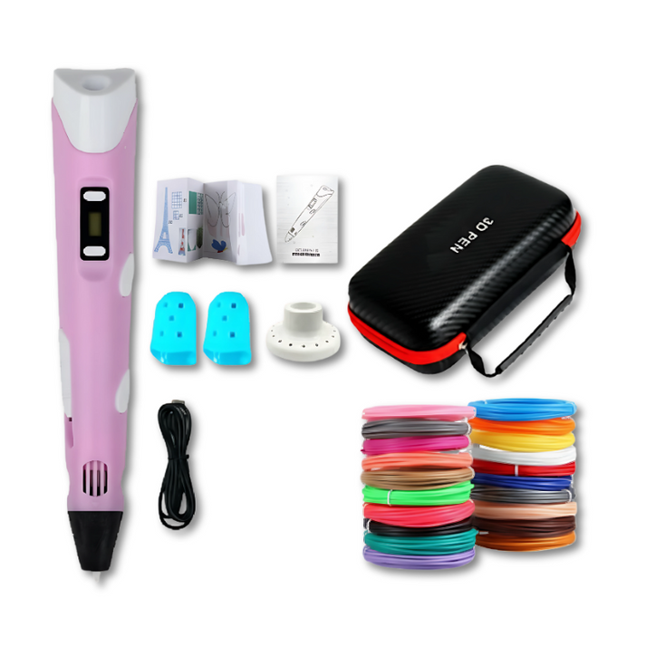SketchFlow – Portable 3D Printing Pen Set with LED Display