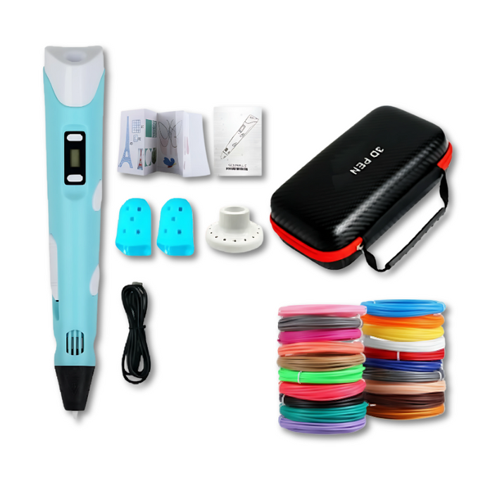 SketchFlow – Portable 3D Printing Pen Set with LED Display