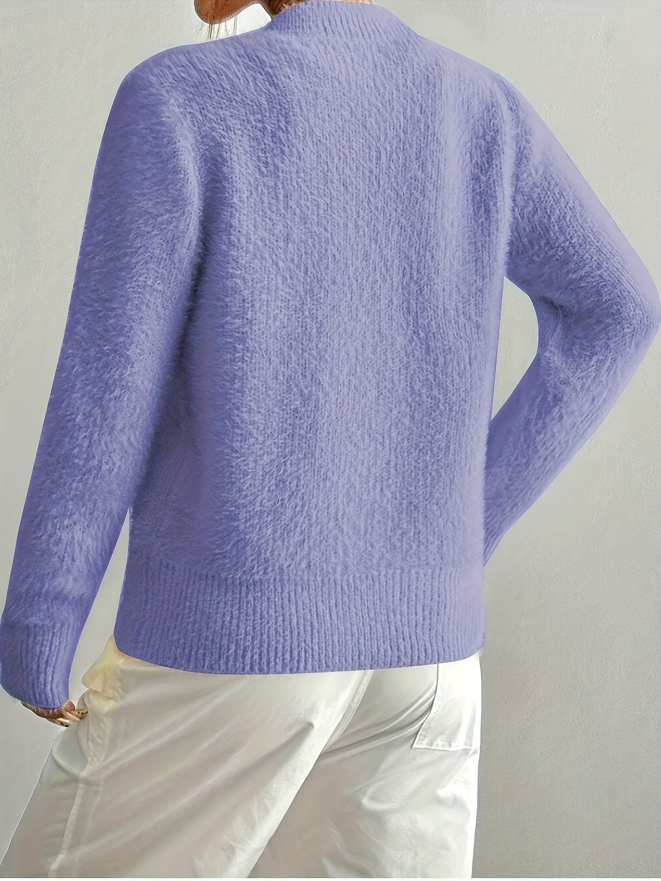 Smelissa – Long-Sleeve Knitted Cardigan with Heart Buttons