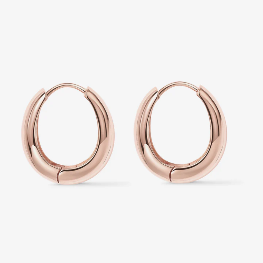 Solis Thick Gold Hoop Earrings