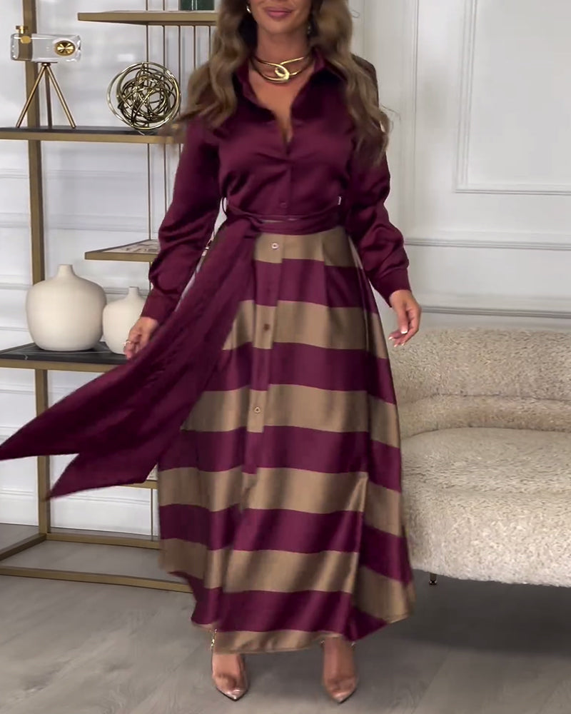 Sophie - Striped Elegant Dress