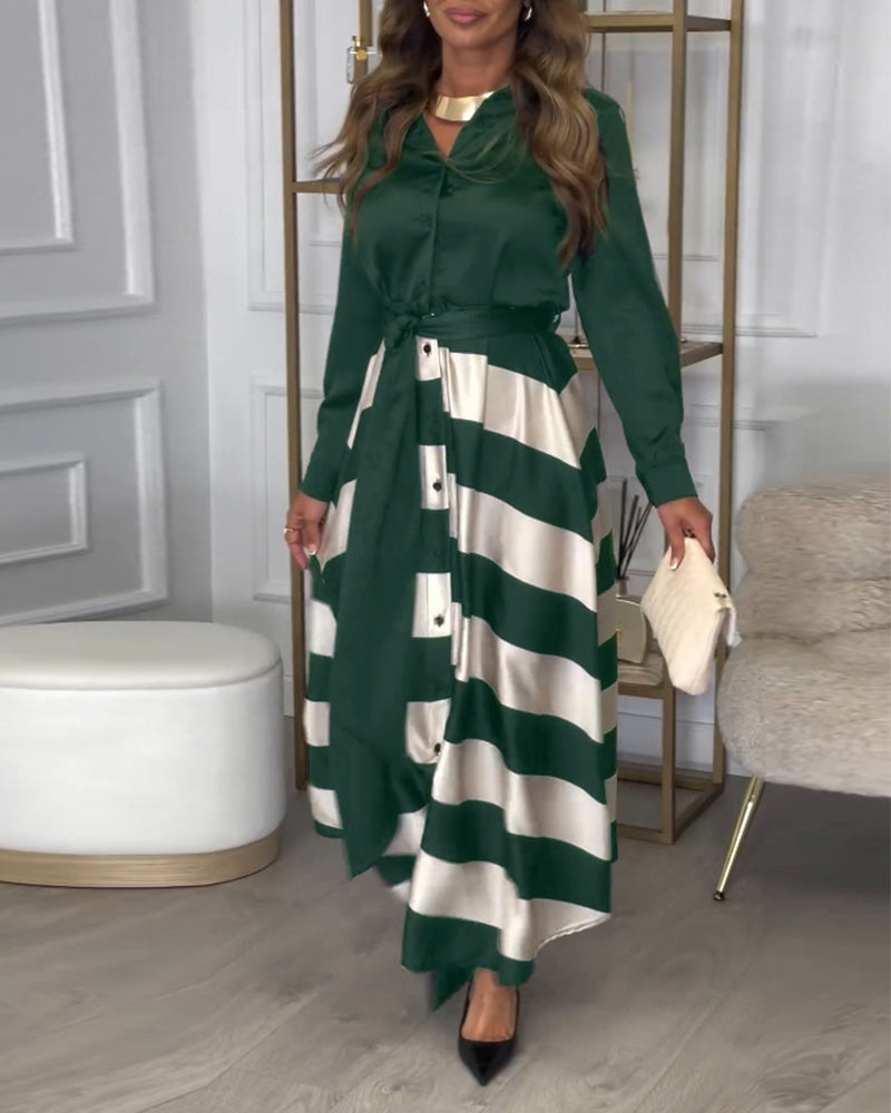 Sophie - Striped Elegant Dress