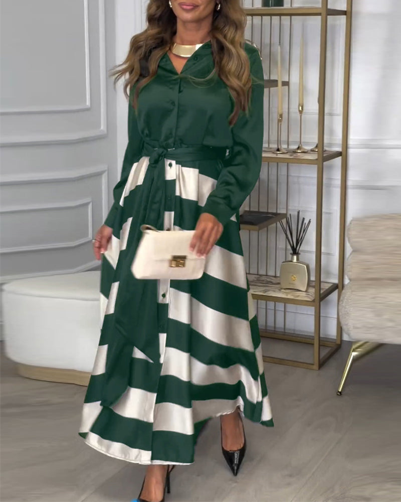 Sophie - Striped Elegant Dress