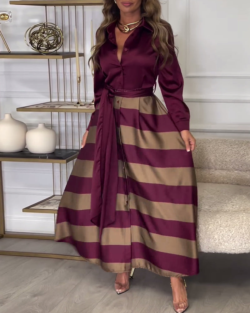 Sophie - Striped Elegant Dress