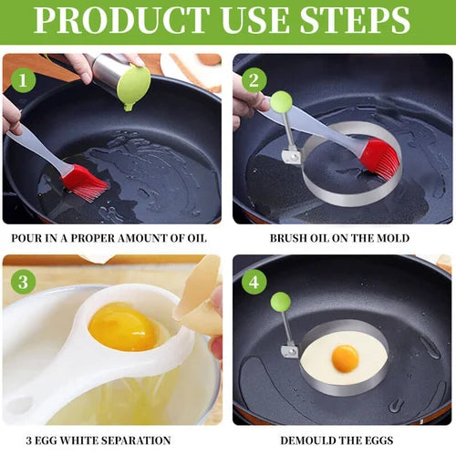 Stainless Steel Egg Ring Molds