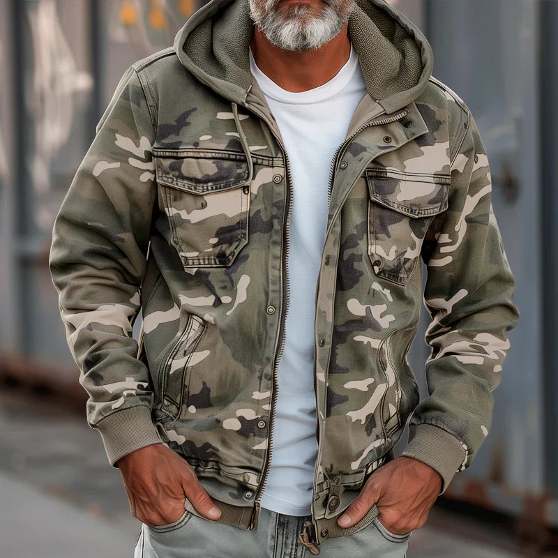 Stian – Hooded Jacket in Military Style