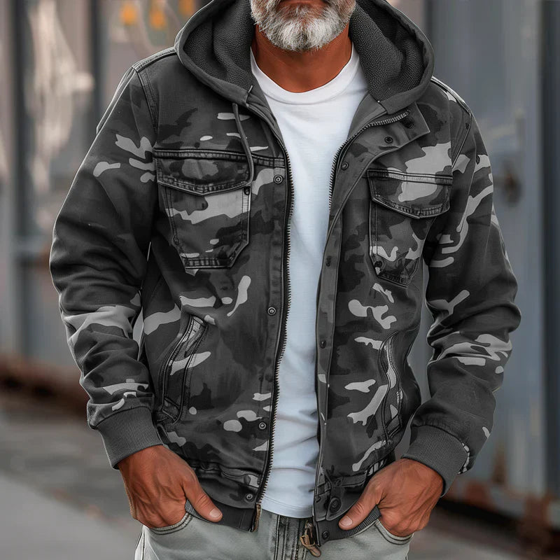 Stian – Hooded Jacket in Military Style