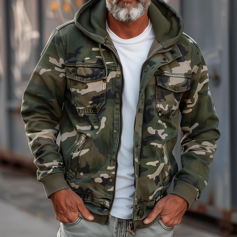 Stian – Hooded Jacket in Military Style