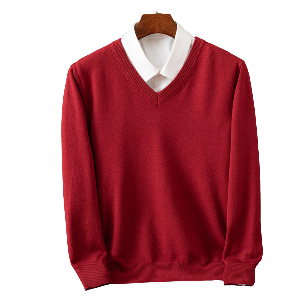 Stokes – Cashmere Sweater with V-Neck