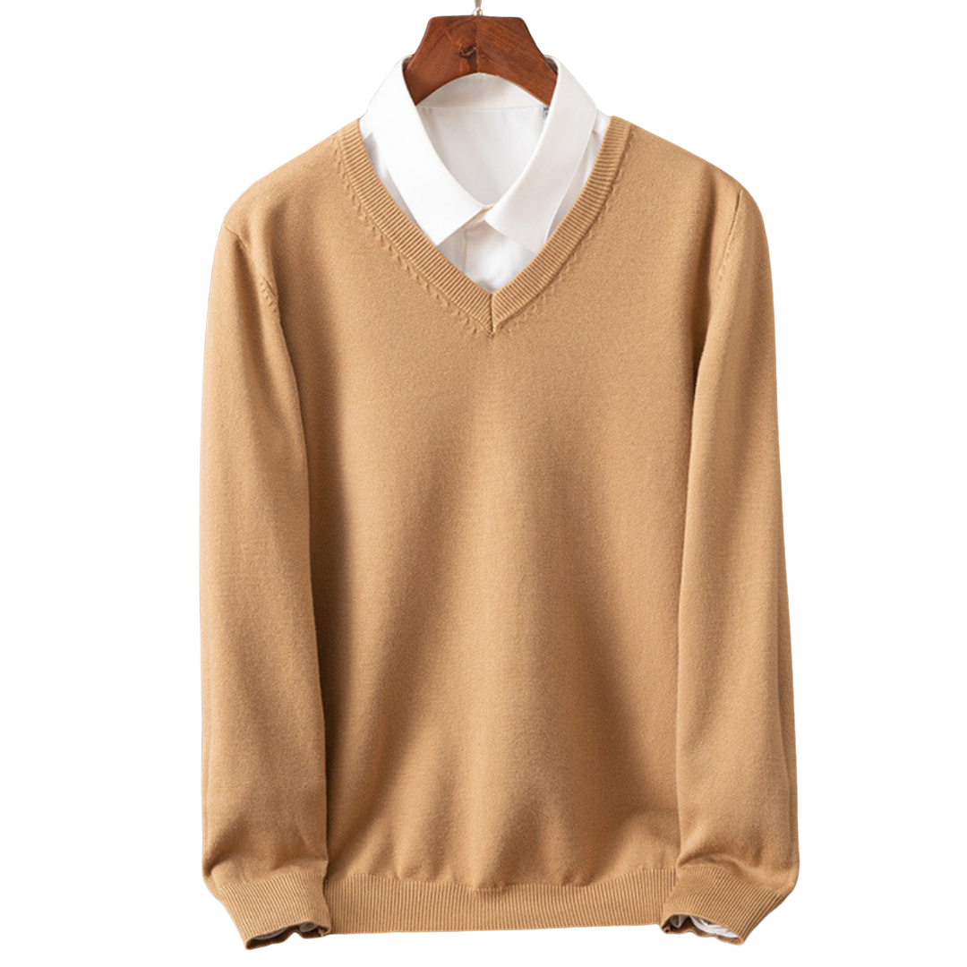 Stokes – Cashmere Sweater with V-Neck