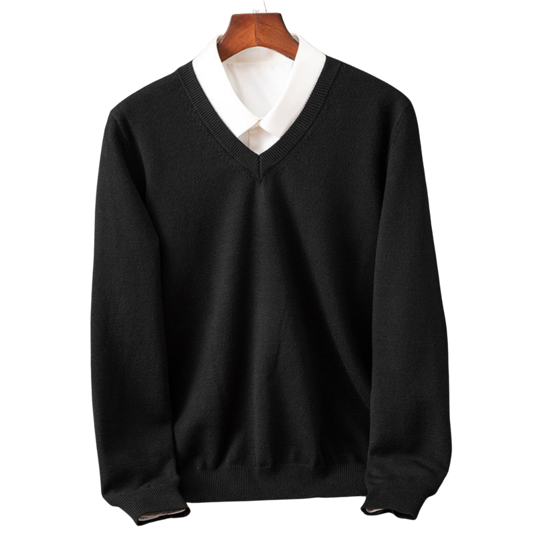 Stokes – Cashmere Sweater with V-Neck