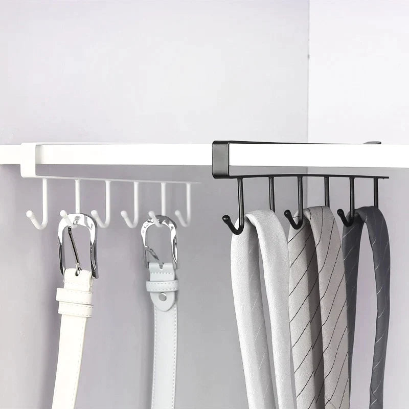 Storage Rack Metal Hooks Kitchen Organizer