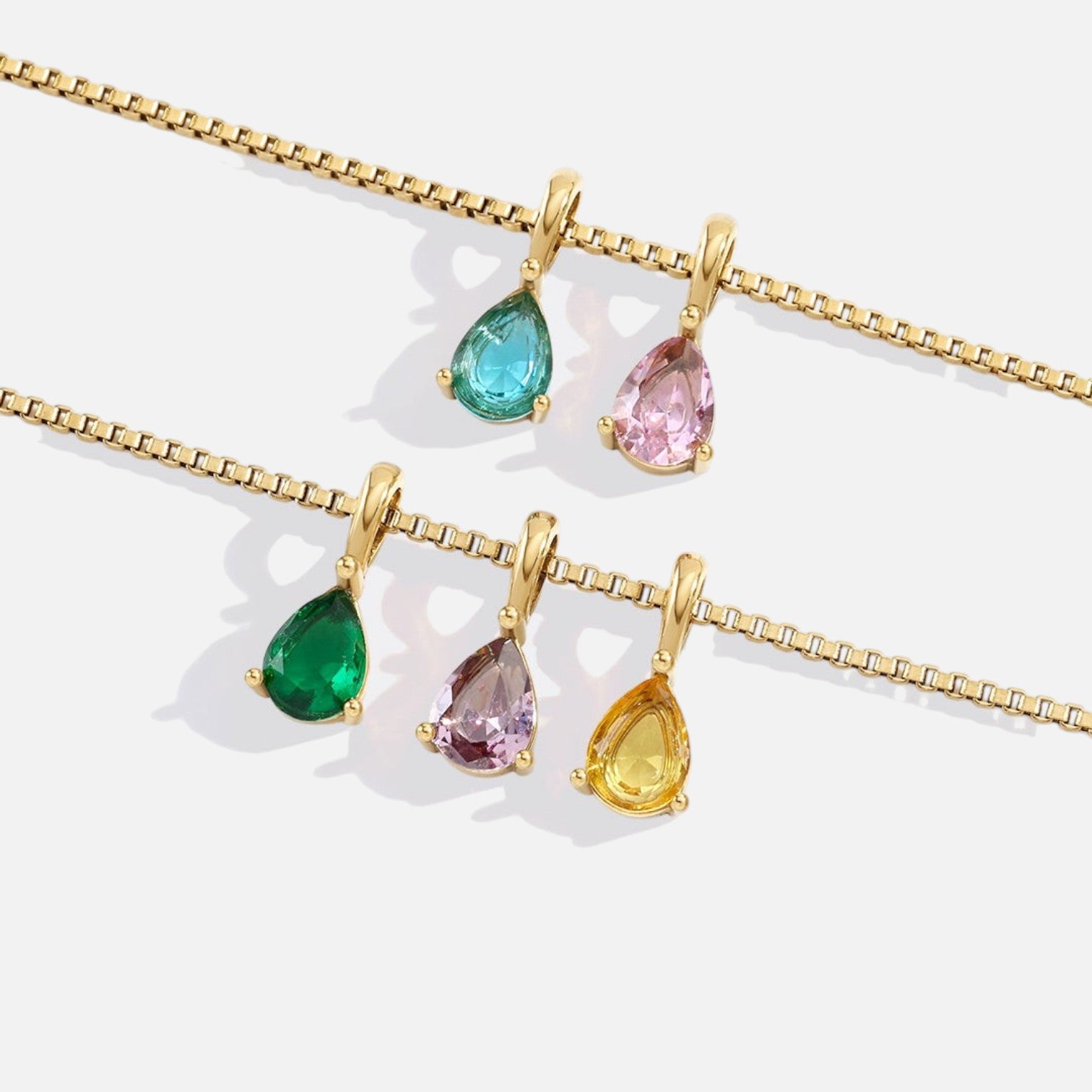 Storyline Personalised Multi-Birthstone Necklace