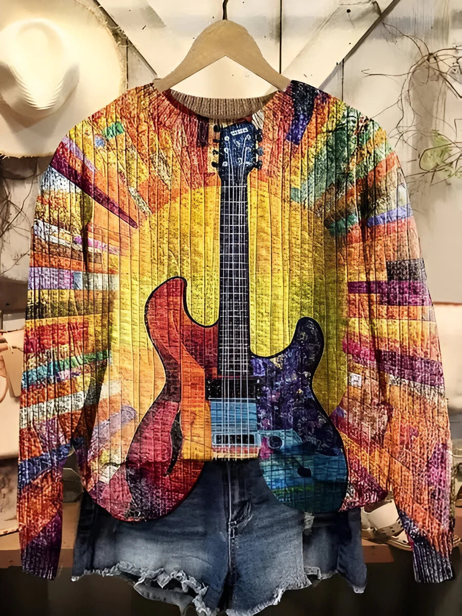 Taanja - Colorful Pullover in Boho Style
