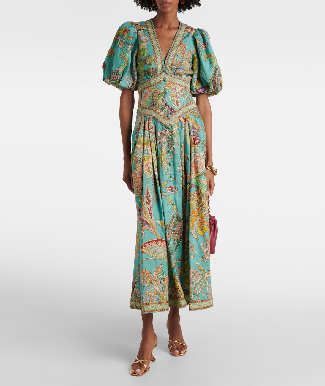 Taliqua – Fashionable Short Sleeve Dress with Prints