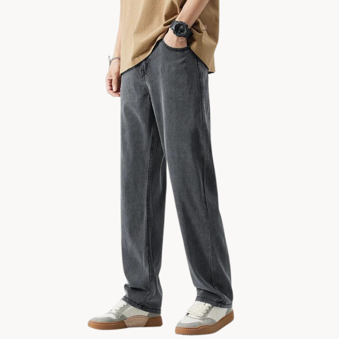 Teofilo - Stylish Wide Leg Pants