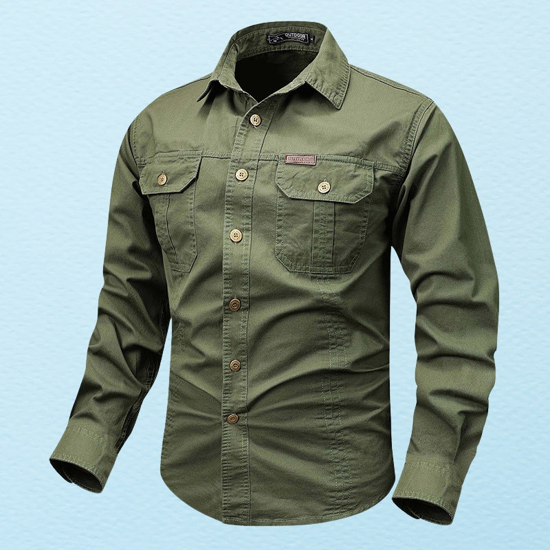 Theodor – Camicia a maniche lunghe con tasca