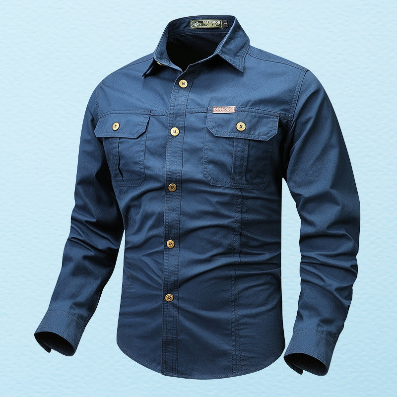 Theodor – Camicia a maniche lunghe con tasca