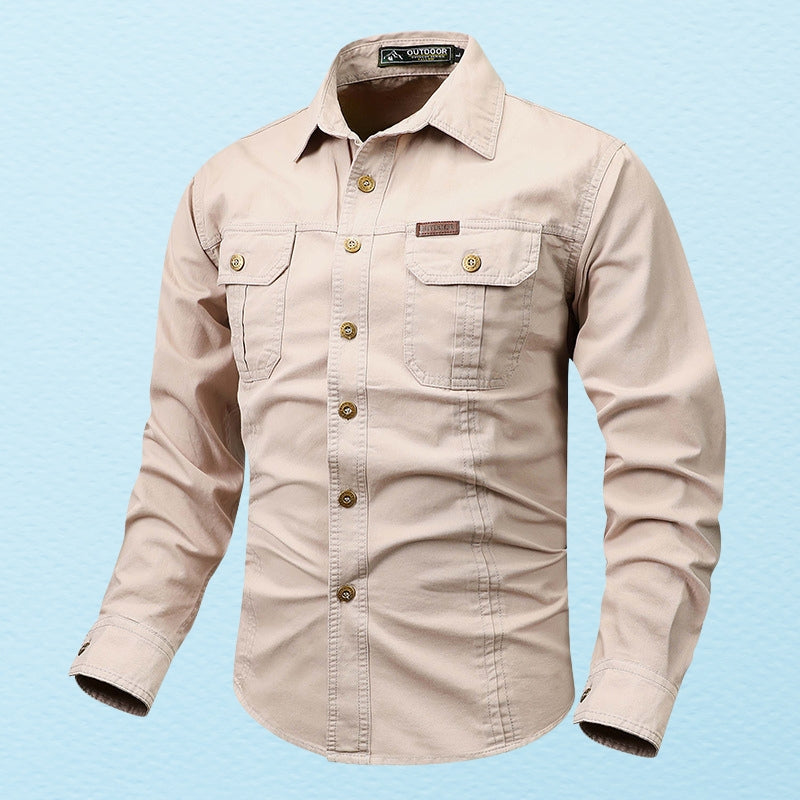 Theodor – Camicia a maniche lunghe con tasca
