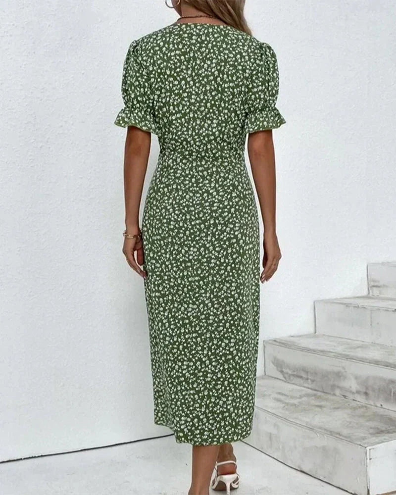 Tine – Kurzarmkleid mit Blumenmuster