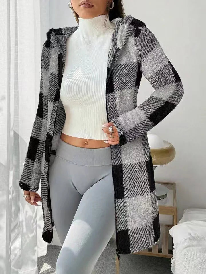 Tissaia - Sweat à capuche zippé élégant