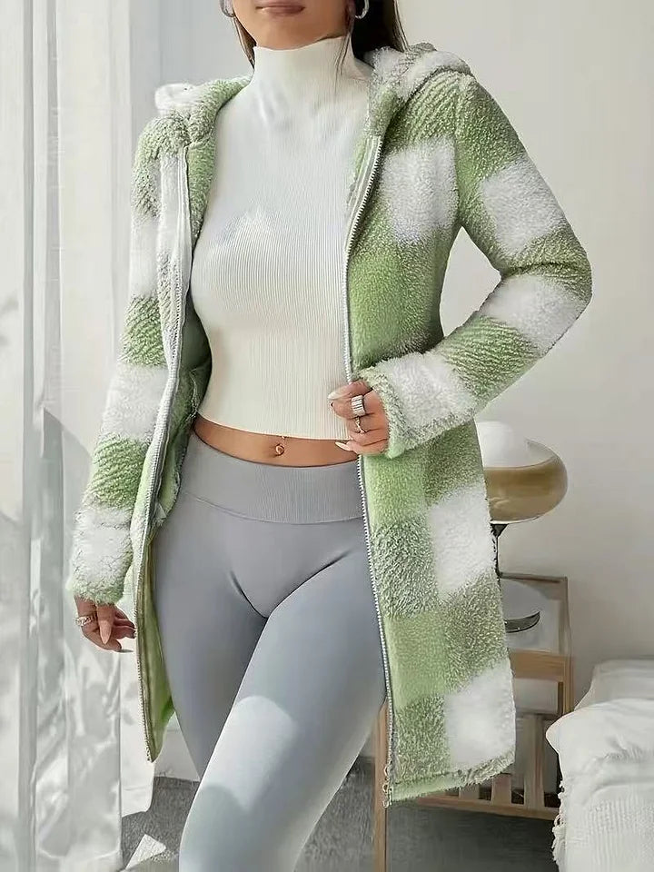 Tissaia - Sweat à capuche zippé élégant