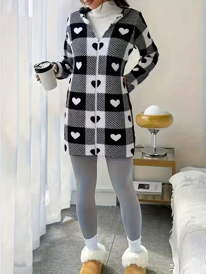 Tissaia - Sweat à capuche zippé élégant