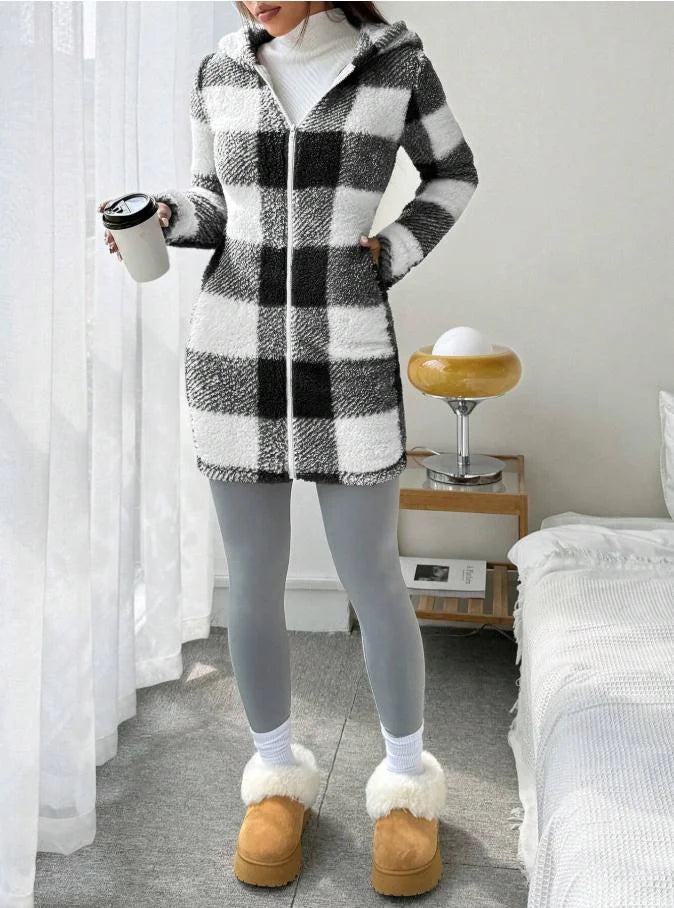 Tissaia - Sweat à capuche zippé élégant