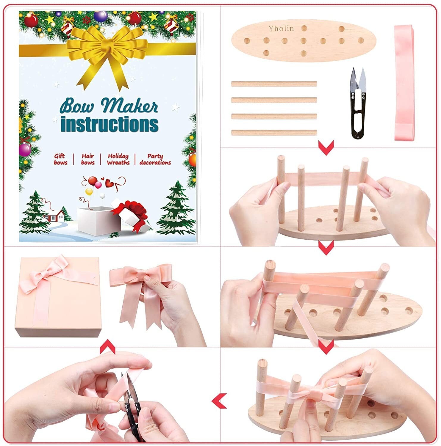 Herramienta para hacer lazos con cinta