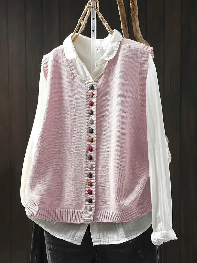 Toriana – Sleeveless Knit Vest