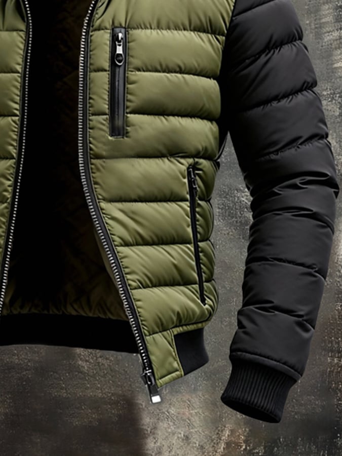 Traian – Veste matelassée avec fermeture éclair et doublure ajustée