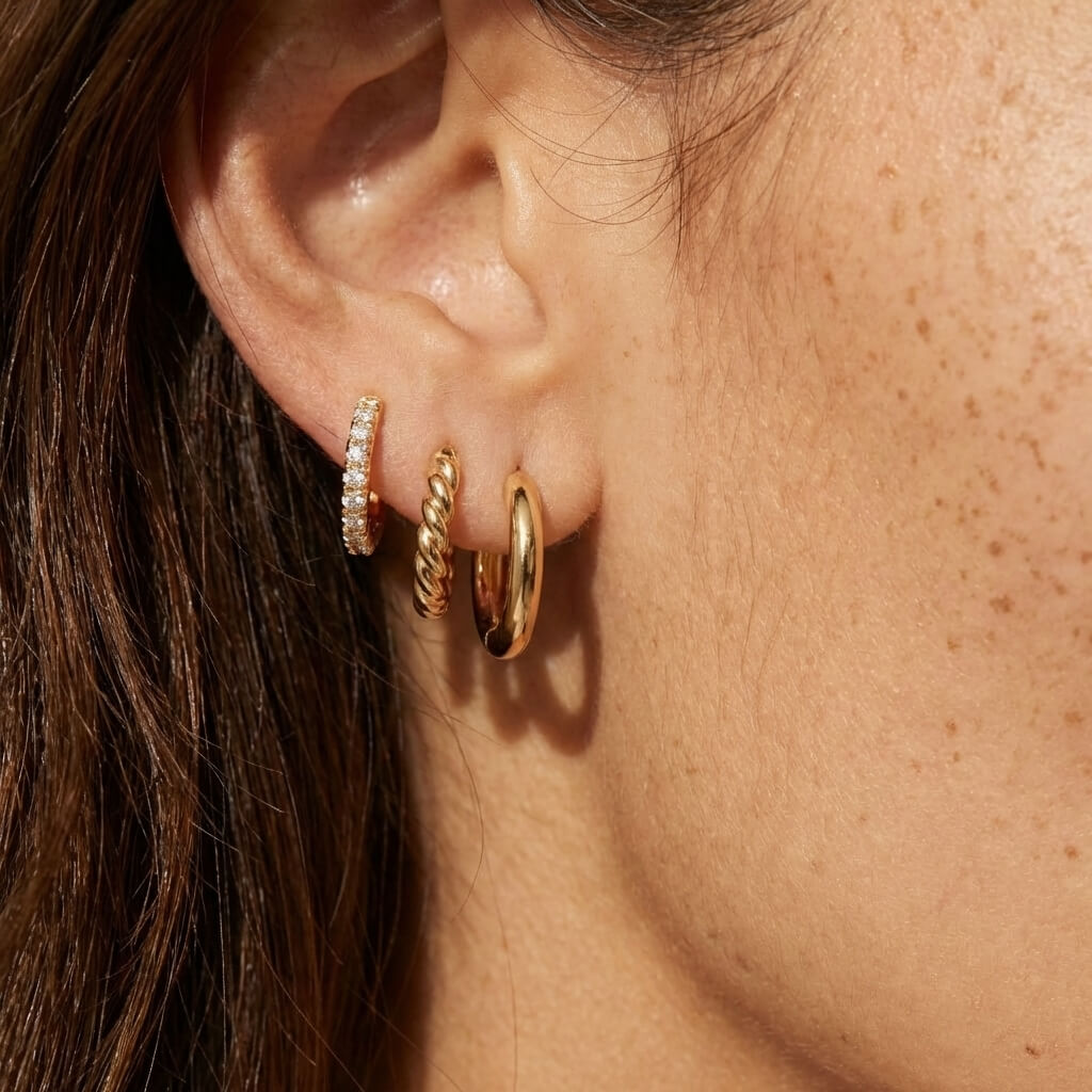 Trivelle Hoop Earring Set