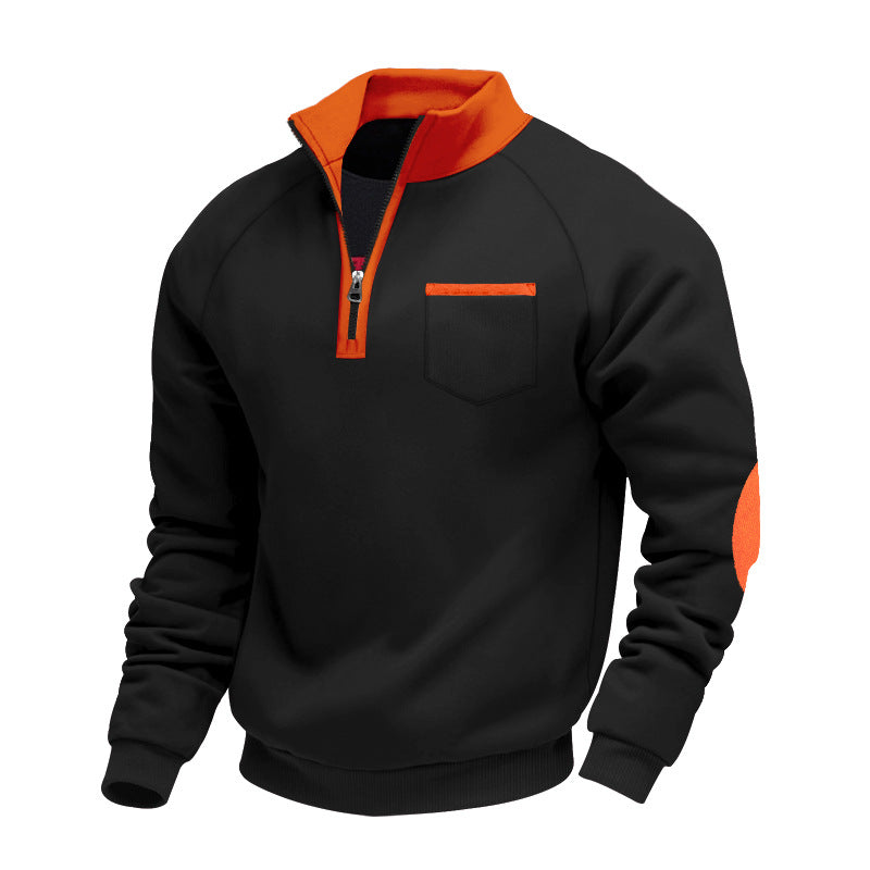 Trond – Fleece Sweatshirt with Quarter Zip