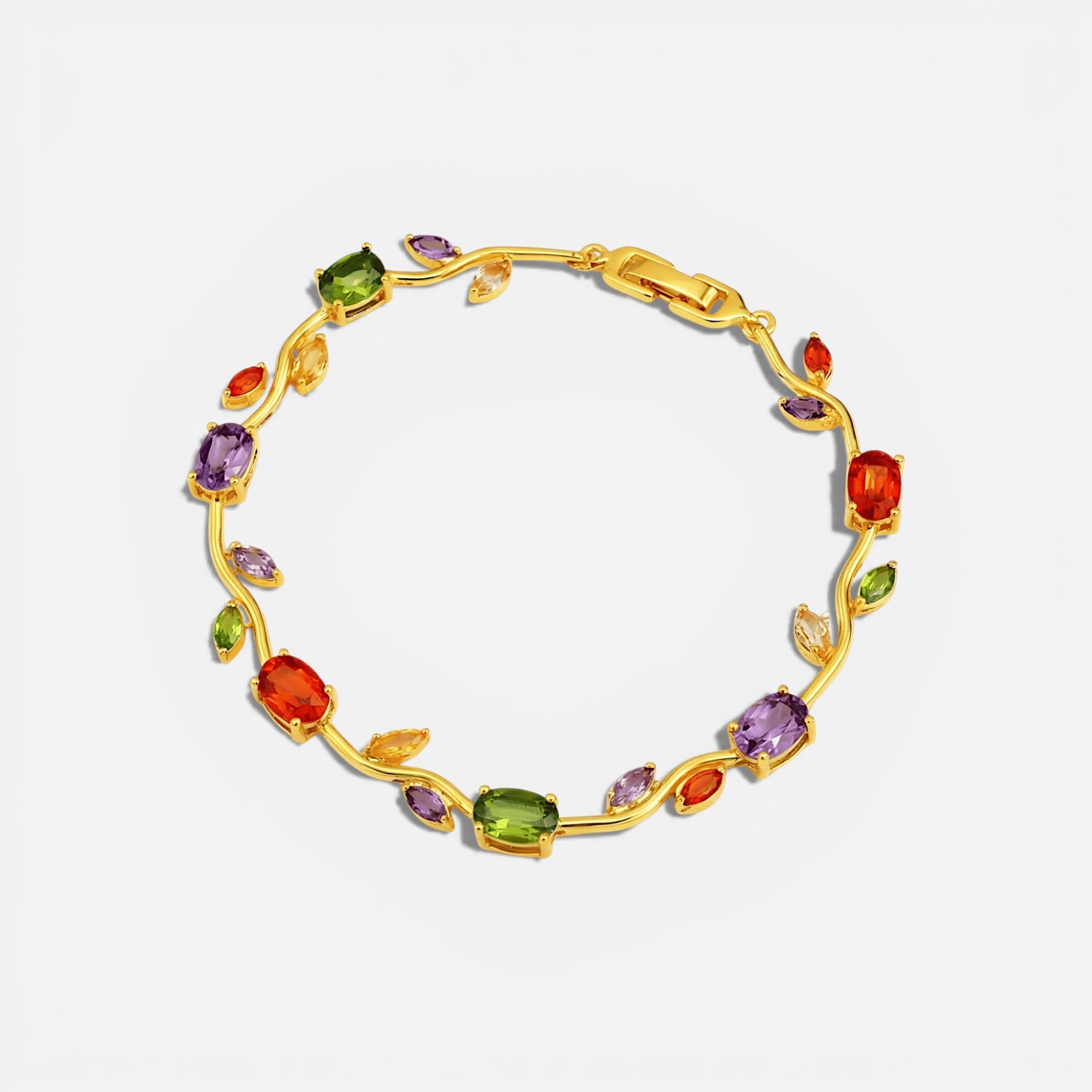 Tulip Pavé Charm Bracelet