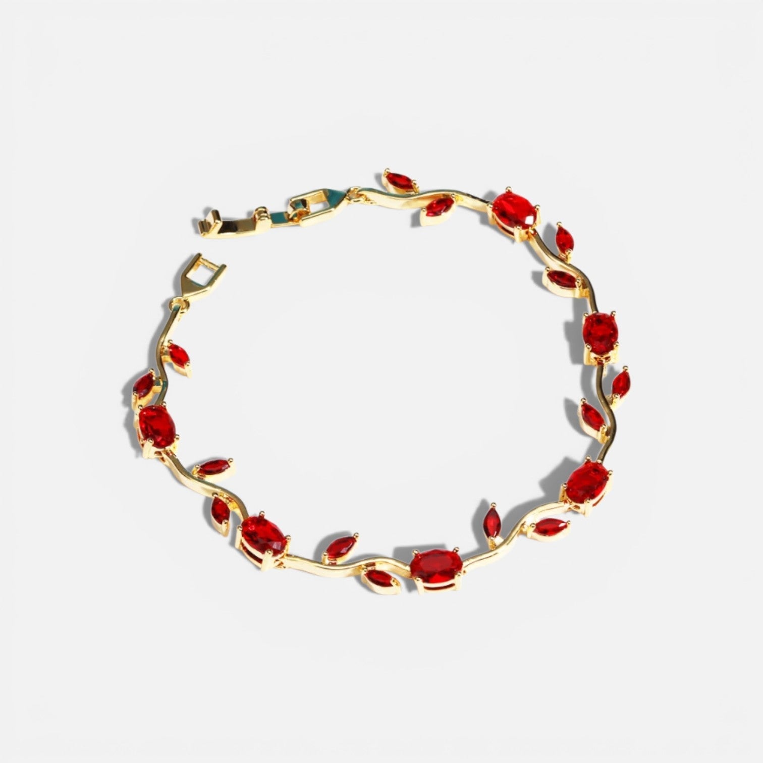 Tulip Pavé Charm Bracelet