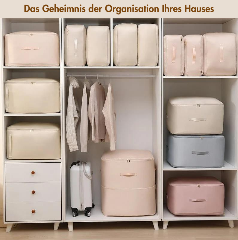 Ultra Space-Saving Self-Compressing Organizer