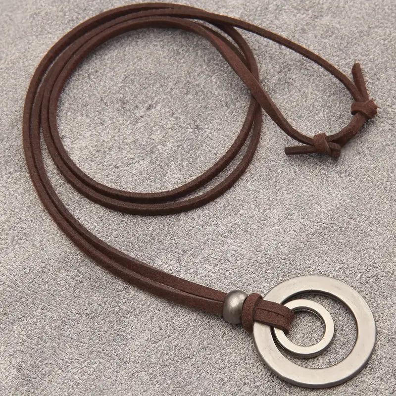 UnityRings – Unisex Ketting met Dubbele Cirkel Hanger