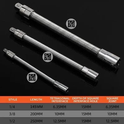 Universal Extension Bar for Electric Screwdriver Sockets
