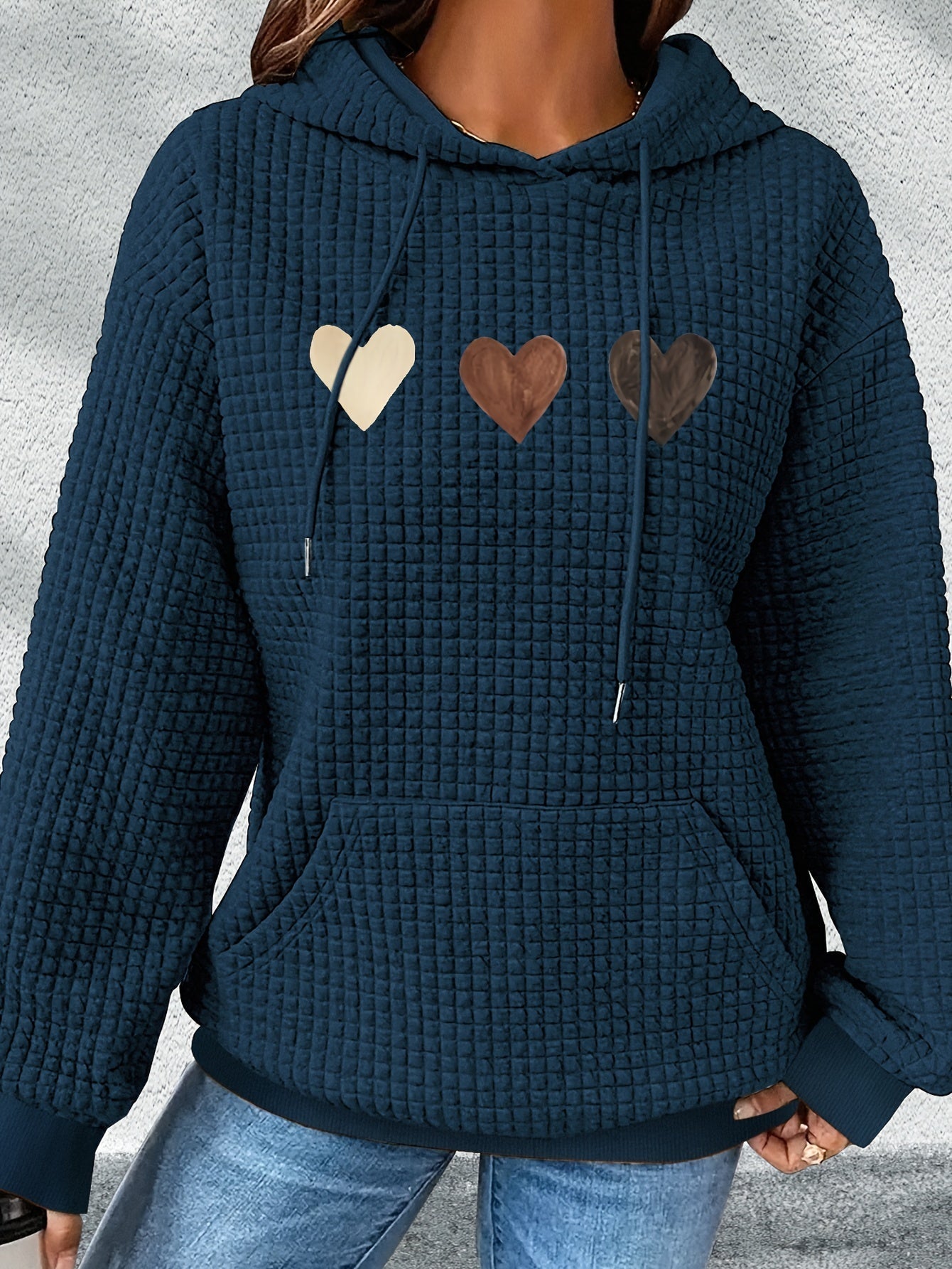 Urmela – Casual Polyester Hoodie with Pockets