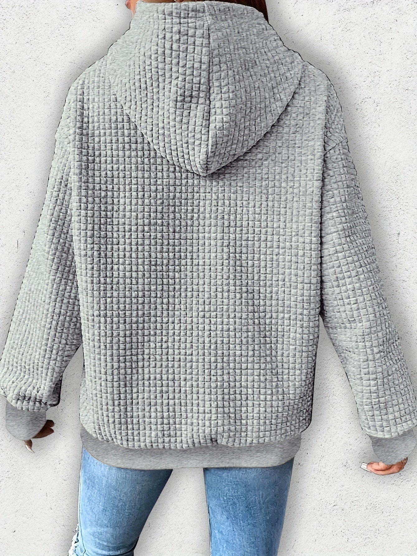 Urmela – Casual Polyester Hoodie with Pockets