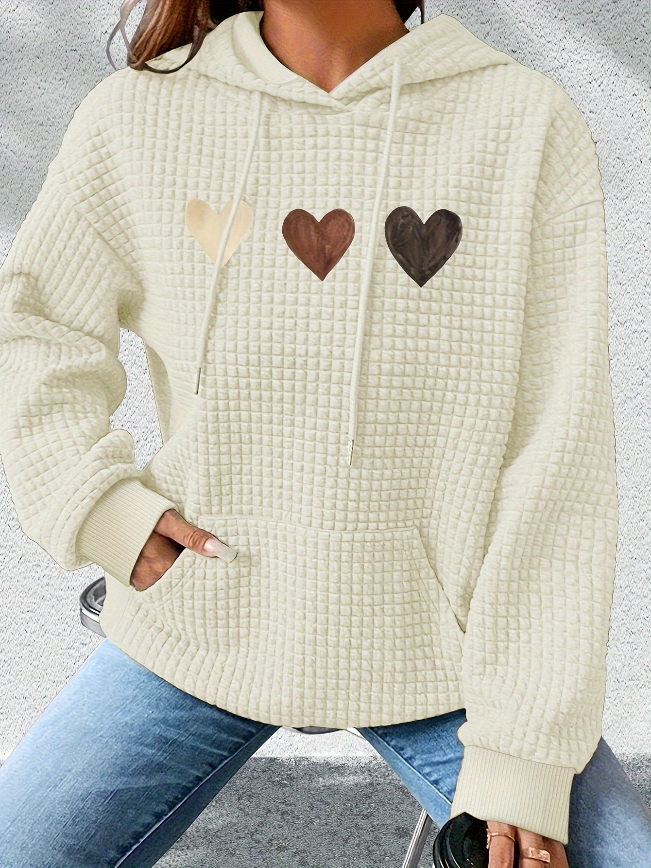 Urmela – Casual Polyester Hoodie with Pockets