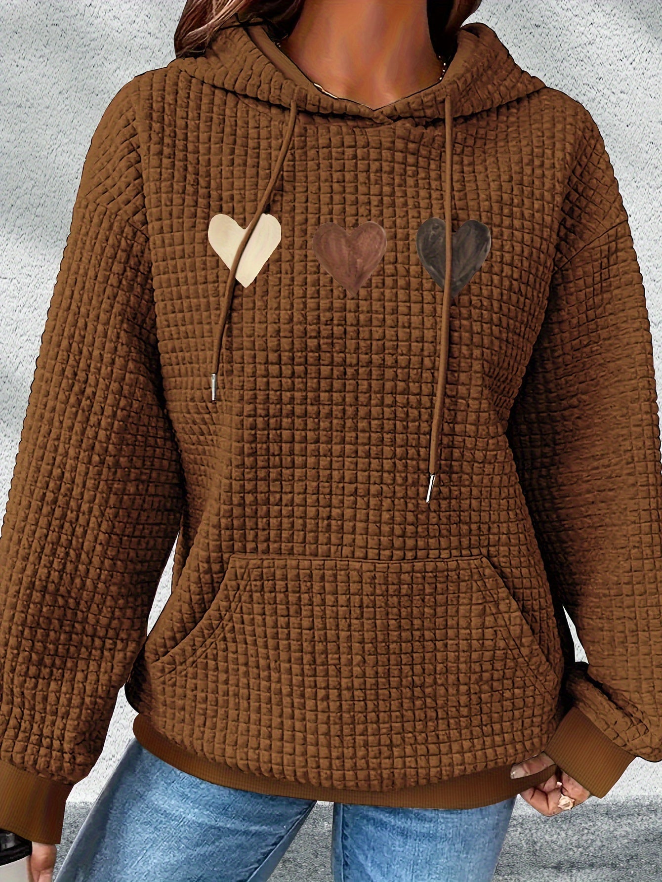Urmela – Casual Polyester Hoodie with Pockets