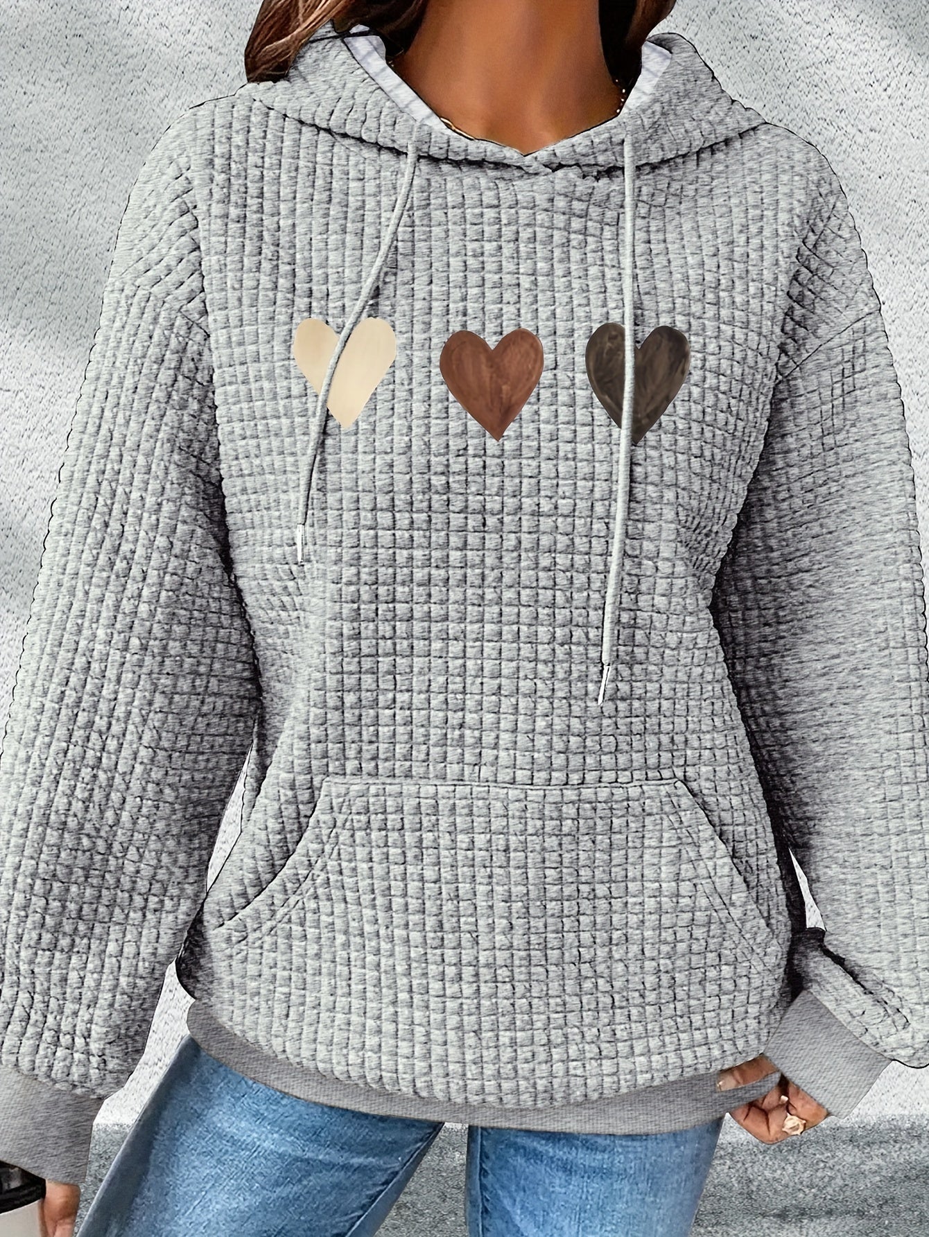 Urmela – Casual Polyester Hoodie with Pockets