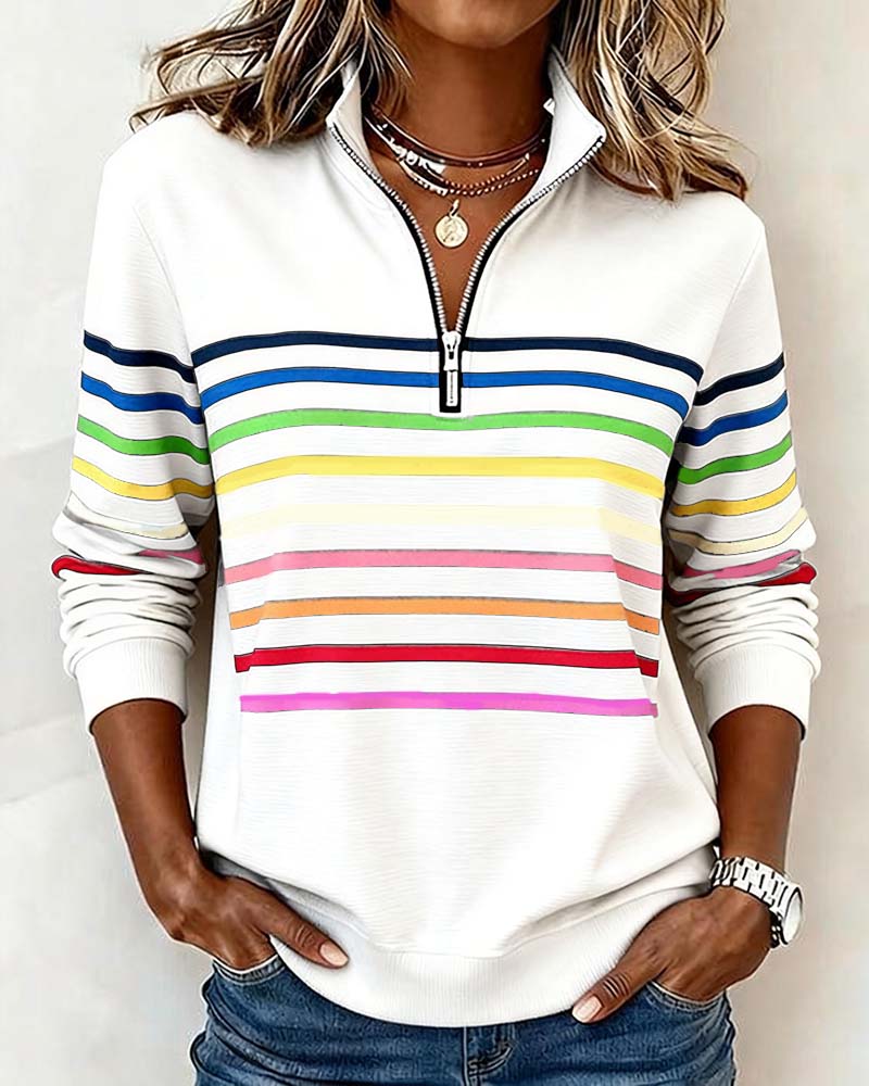 Uschi – Elegant Sweater with Quarter Zip