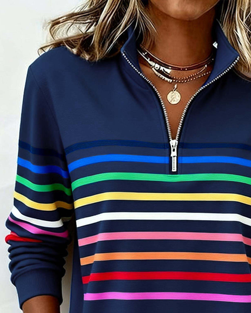 Uschi – Elegant Sweater with Quarter Zip